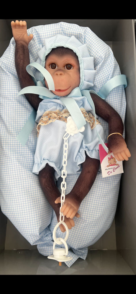 Blue monkey reborn doll
