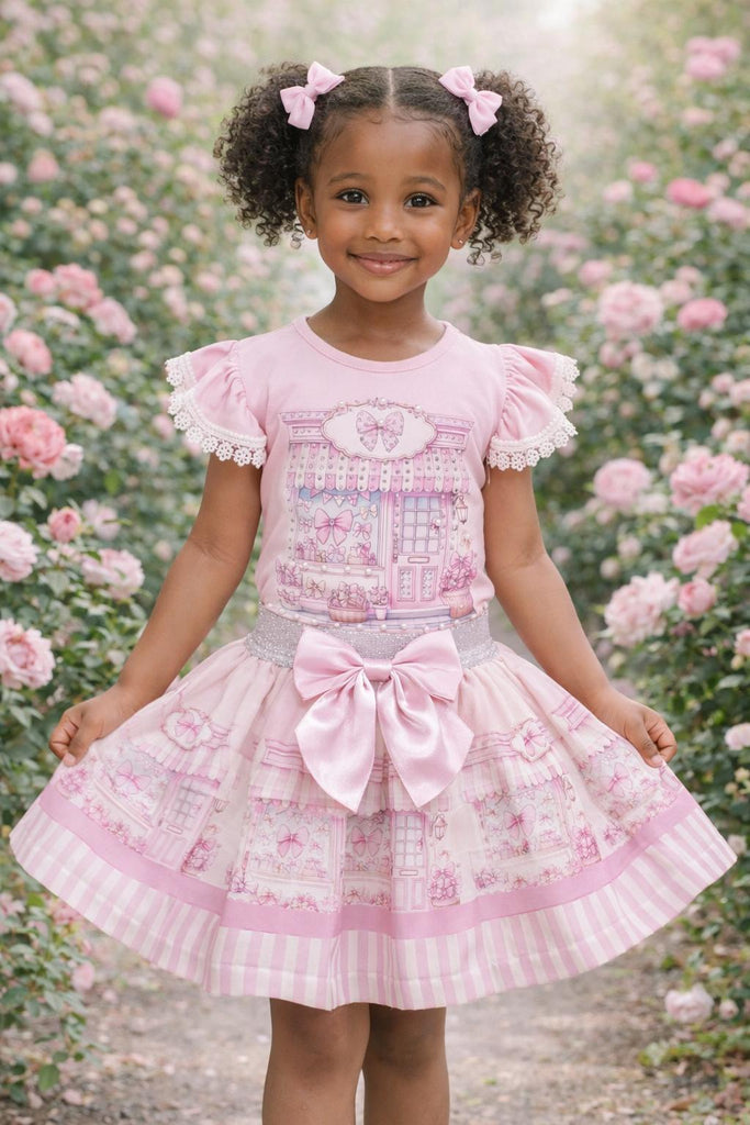 My little shop Pink skirt set