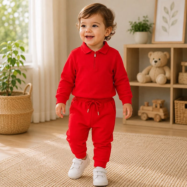 Tommy boys tracksuit red mini