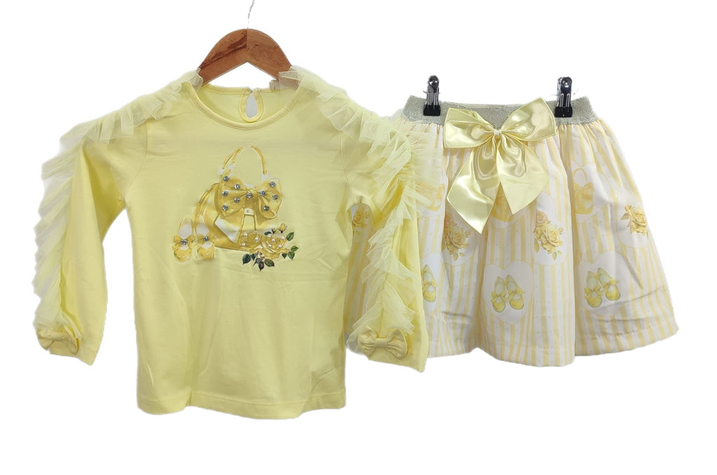 Handbag lemon skirt set