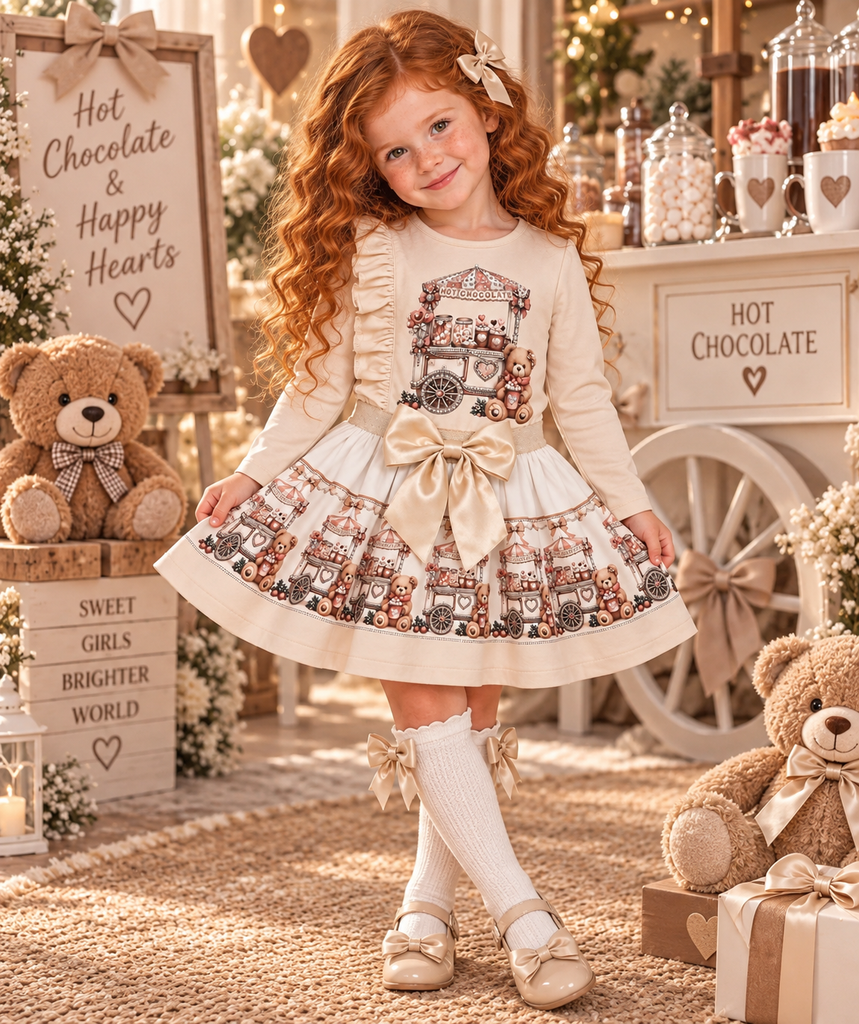 Sweet like chocolate beige skirt set