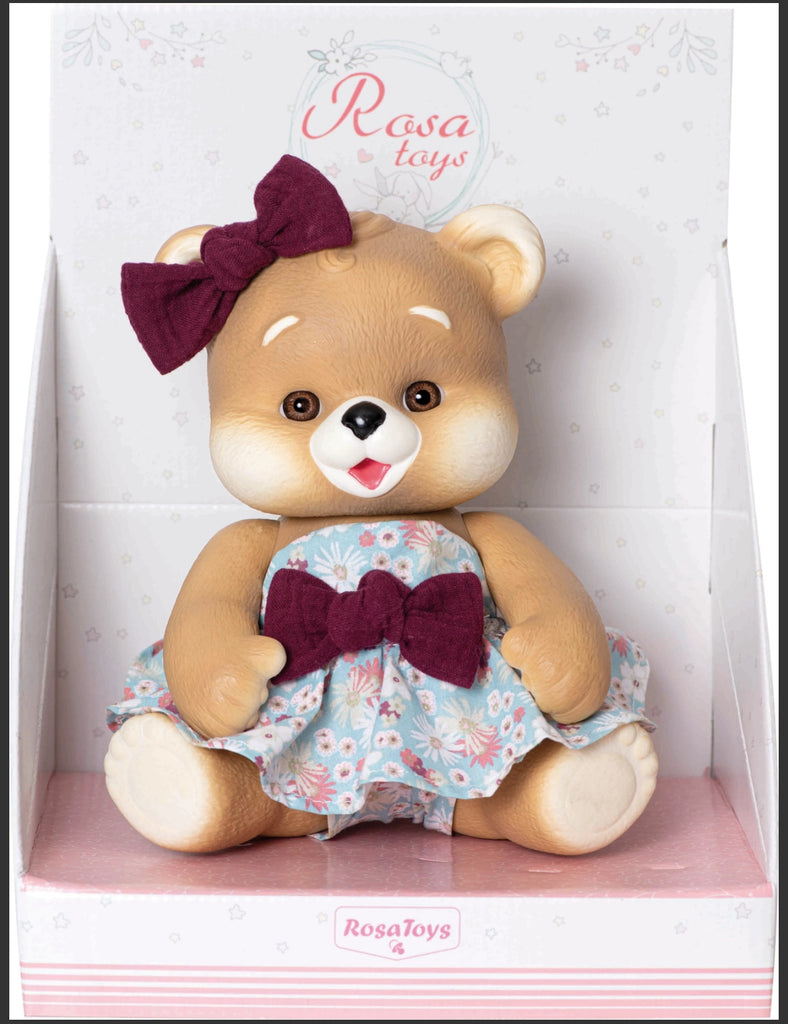 Little bear in a blue outfit