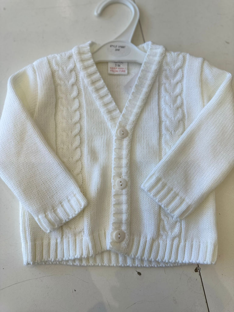 Boys cream cardigan