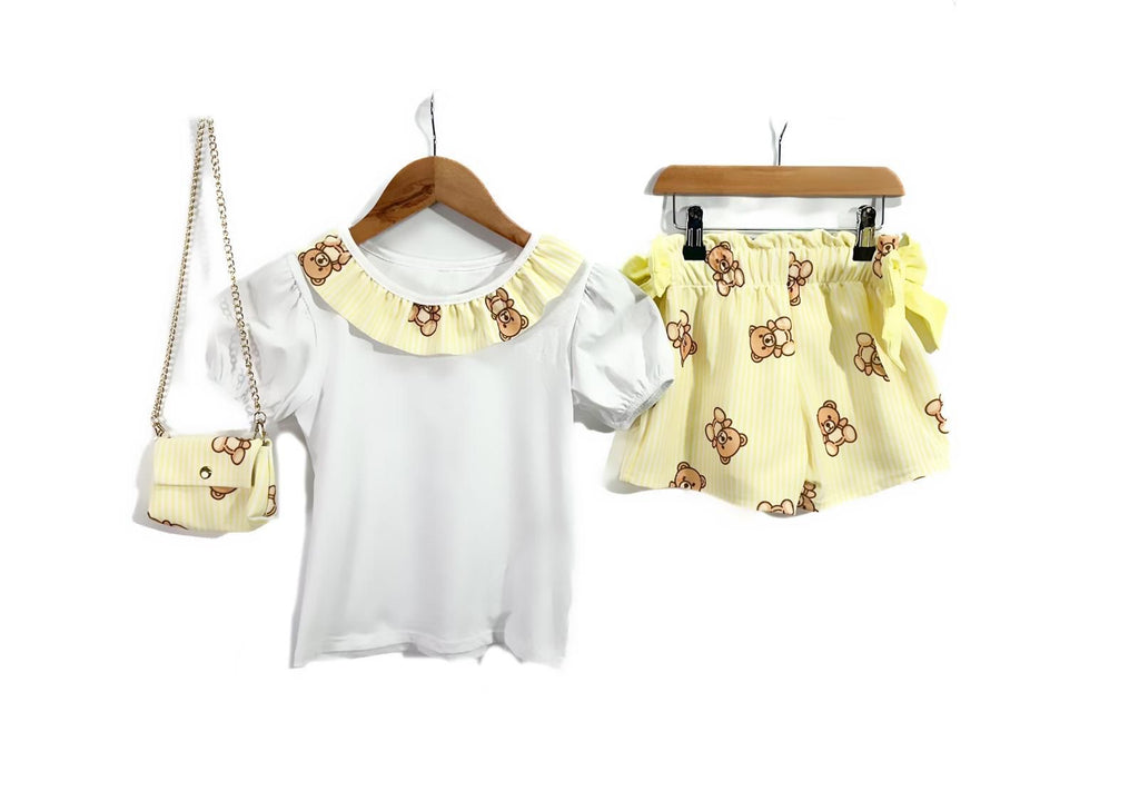 Teddy Lemon short set