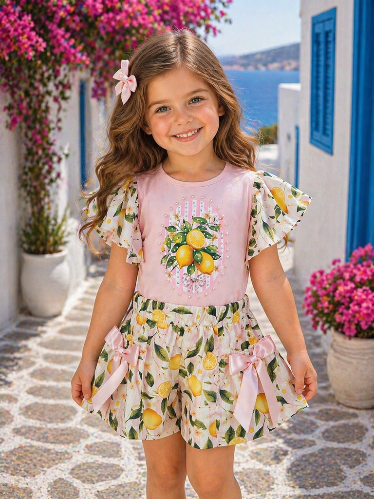 Pink Lemon short set