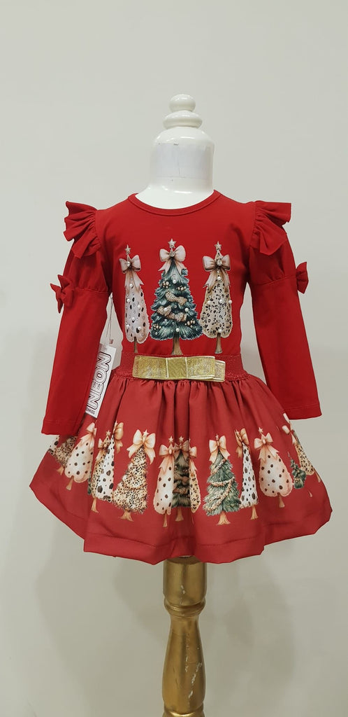 Christmas red skirt set