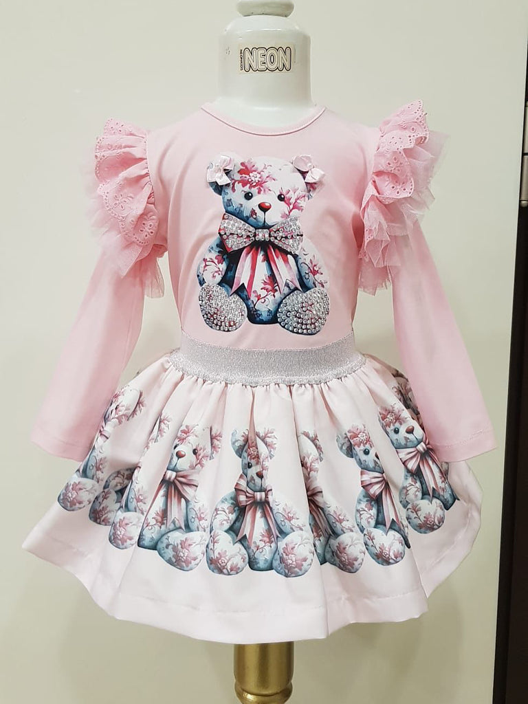 Diamanté Teddy Pink