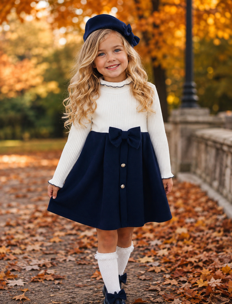 Janey knit dress Navy