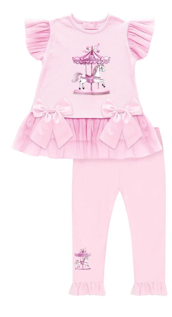 Carousel Pink legging set