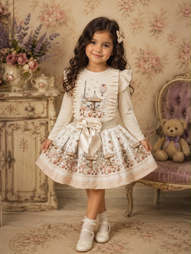 Funtime beige skirt sets