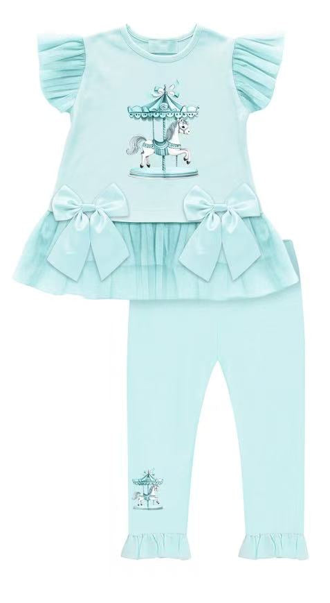 Carousel Mint legging set