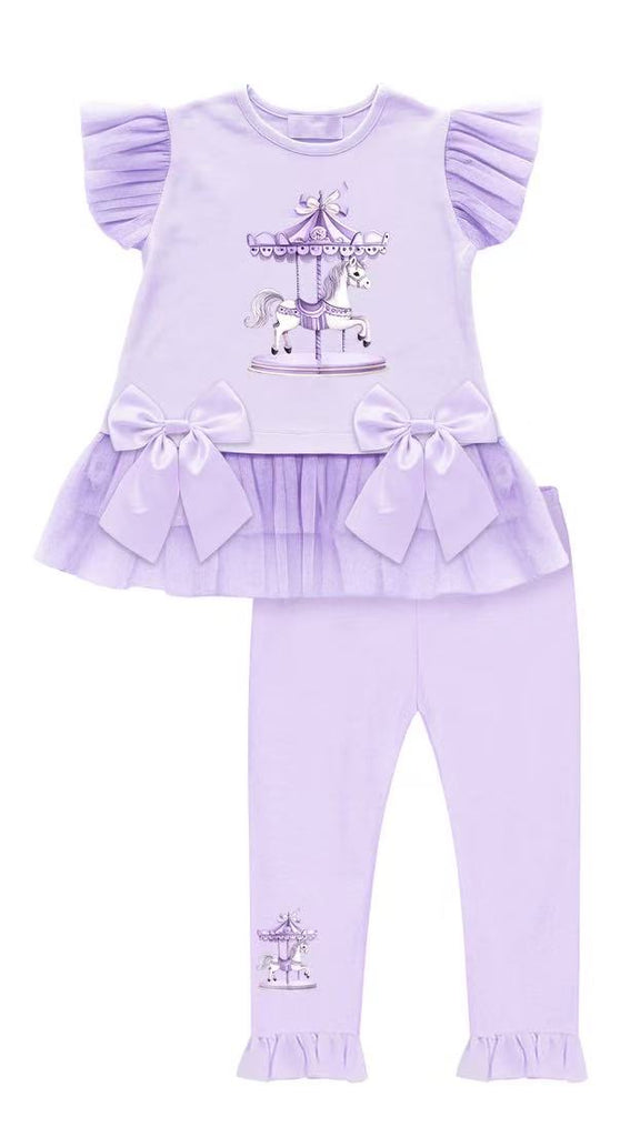 Carousel Lilac legging set