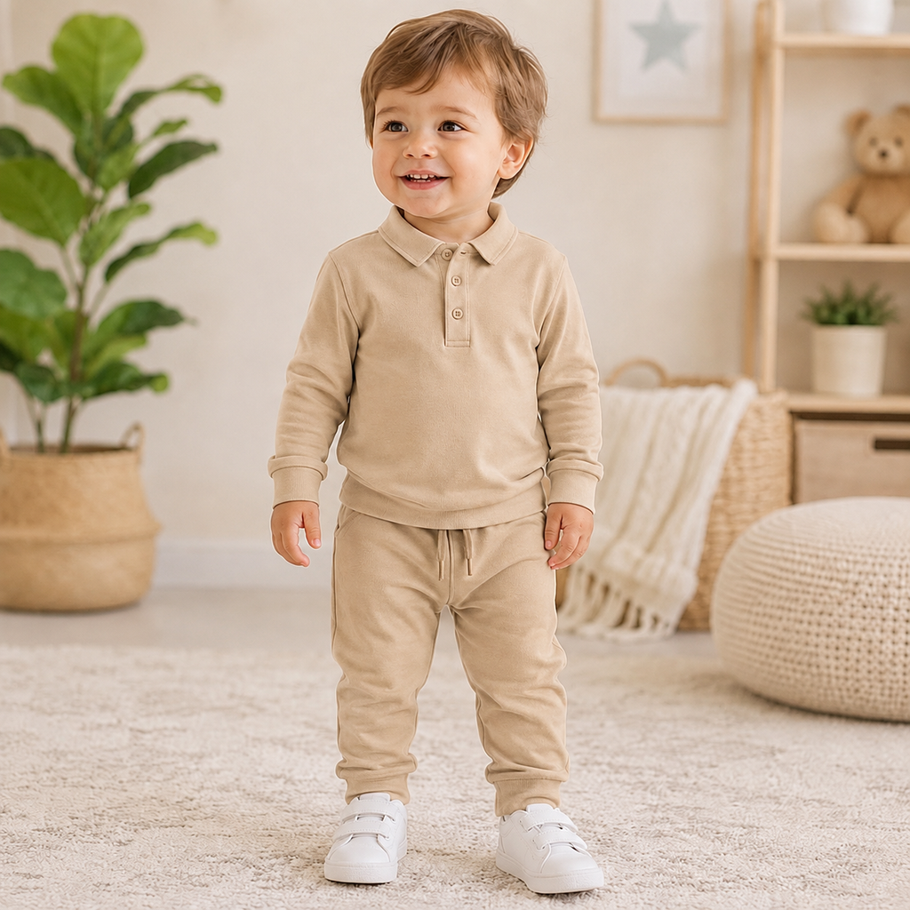 Benny boys tracksuit beige