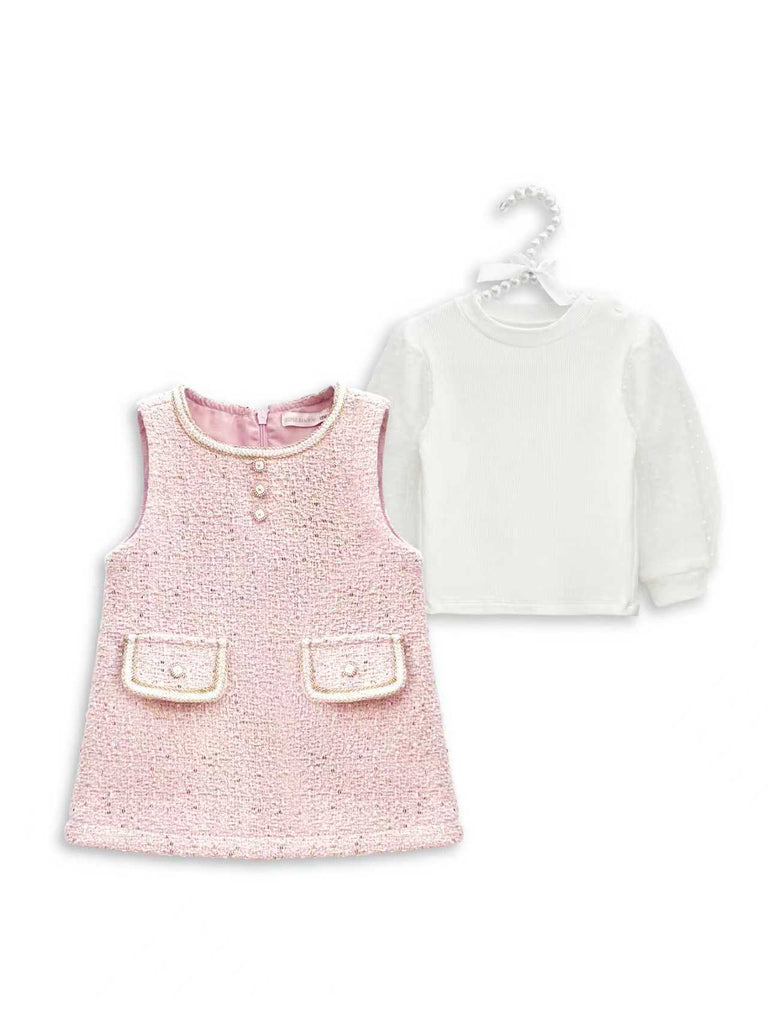 Charlotte Pink tweed dress