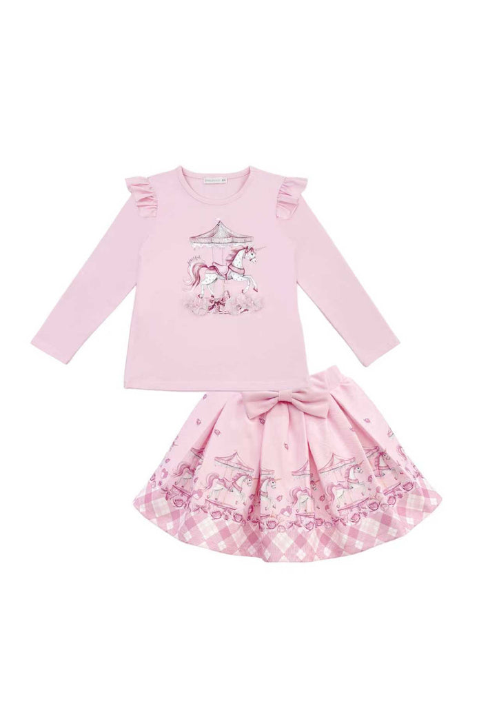 Carousel Pink Skirt set
