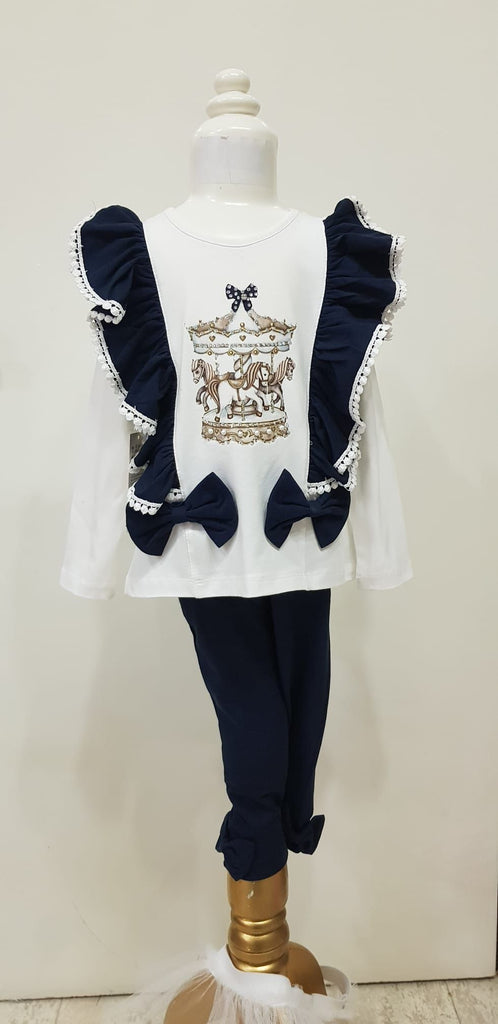 Carousel legging set Navy