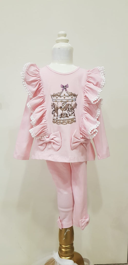 Carousel legging set Pink