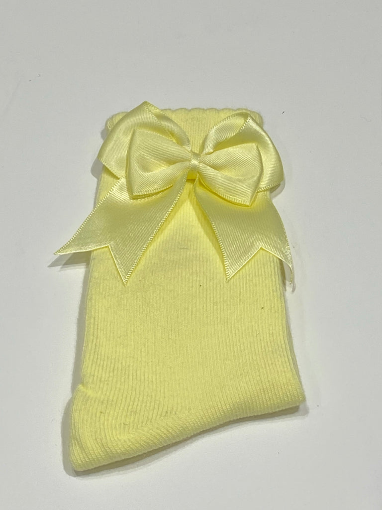 Lemon bow sock