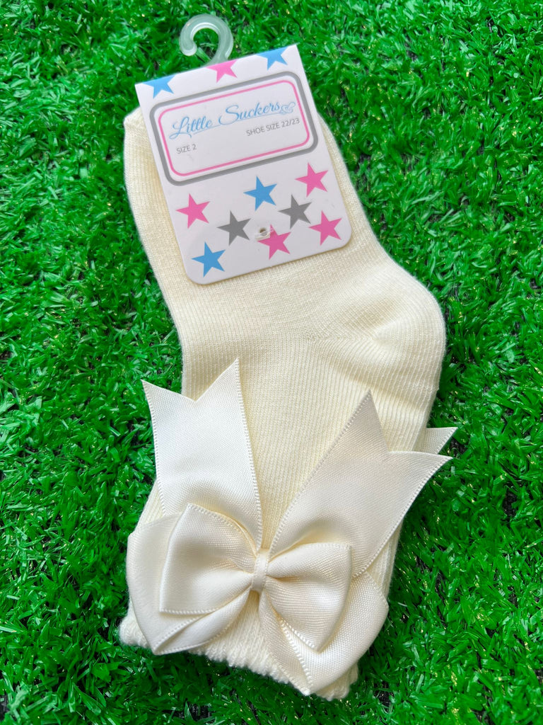 Cream ankle sock