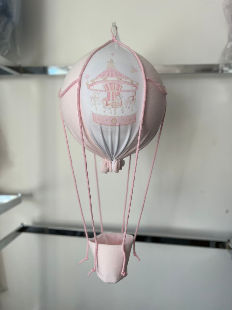 Pink carousel hot air balloon