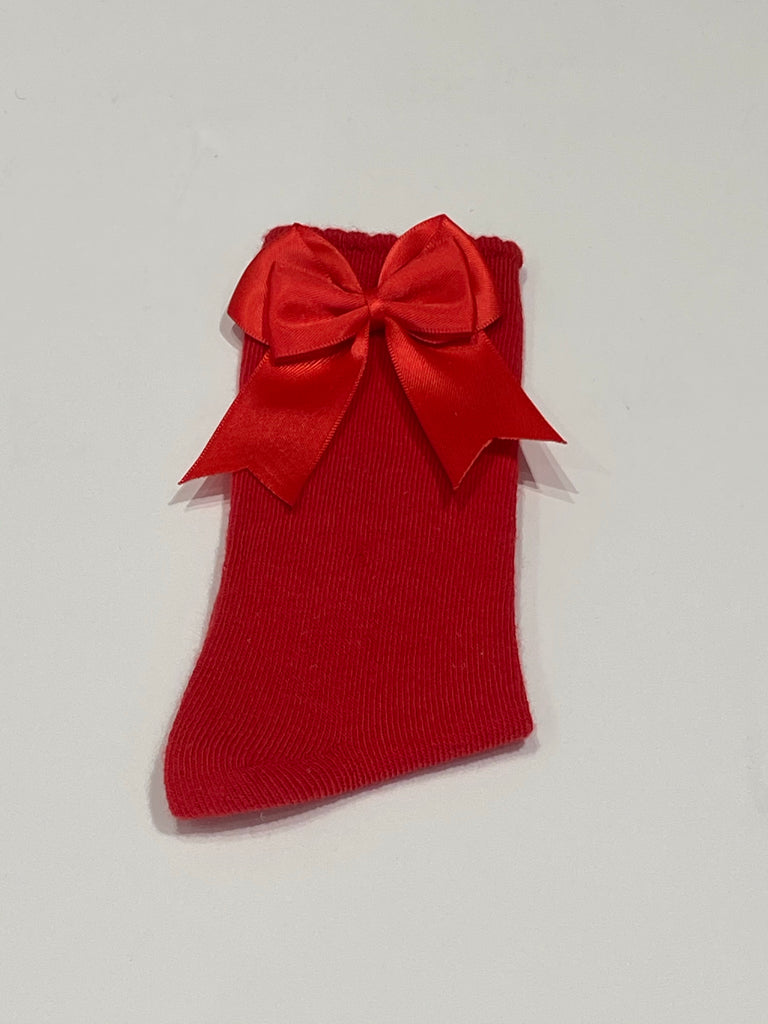 Red bow sock